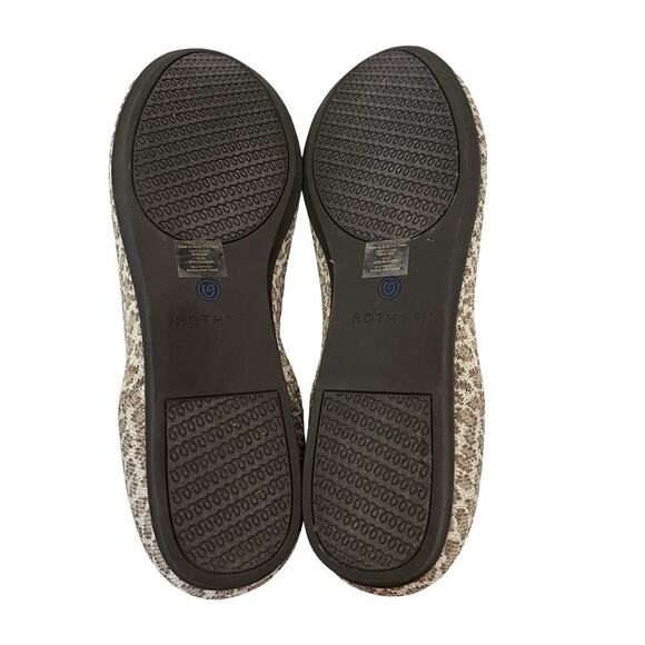 Rothy's Flat Cheetah Print Knit Slip On Shoes Size 8.5 Animal Print Machine Wash - Picture 6 of 7